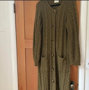 Green Doen Mesa Long Cardigan
